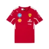 Ferrari team tee shirt 2025, dark cherry, Mens