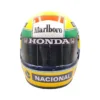Ayrton senna 1988 helmet + display case, 1:1, Unisex