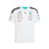 Mercedes f1 driver tee shirt 2026, white, Kids