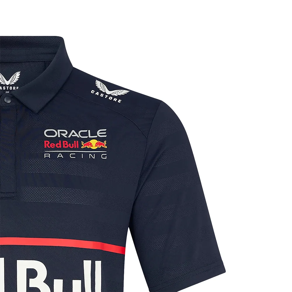 Red bull Verstappen #1 polo shirt 2025, blue, Mens - Image 4
