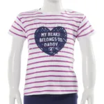 Ferrari infant girl striped tee shirt, Kids