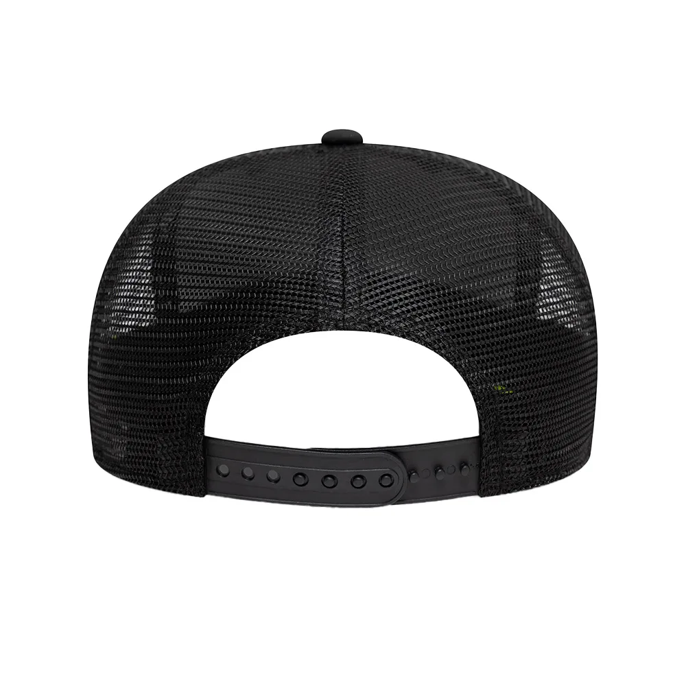 Vr46 moon sun 9fifty stretch snap cap, black, Adult