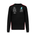 Mercedes team sweatshirt 2023, black, Mens