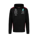 Mercedes team hoodie 2023, black, Mens