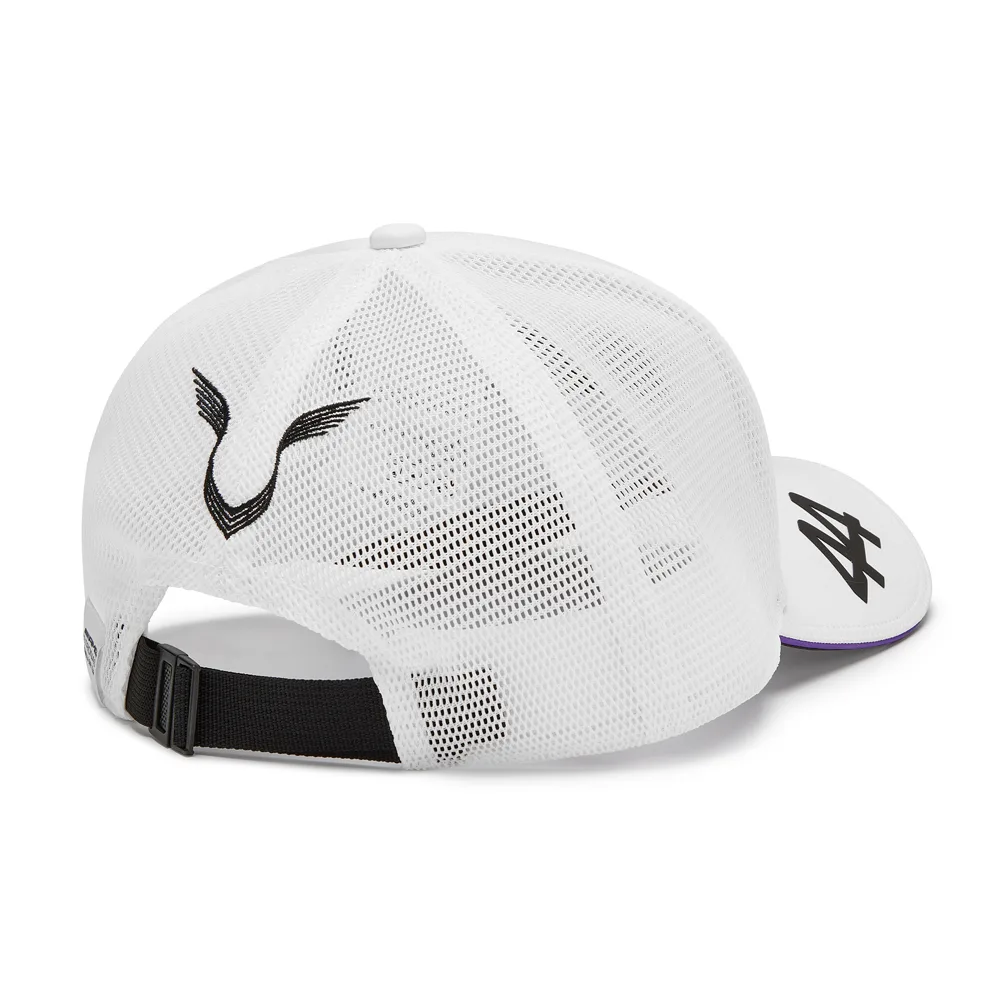 Mercedes hamilton driver baseball cap, white, Adult