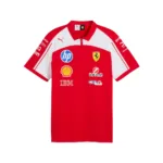 Ferrari team polo shirt 2026, red, Mens