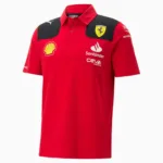Ferrari team polo shirt 2023, red, Kids