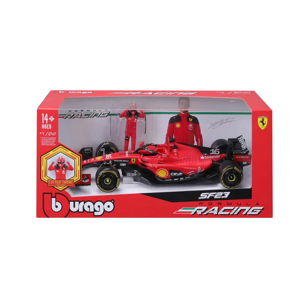 Ferrari F1 SF-23 2023 w/driver #16 Leclerc, 1:24