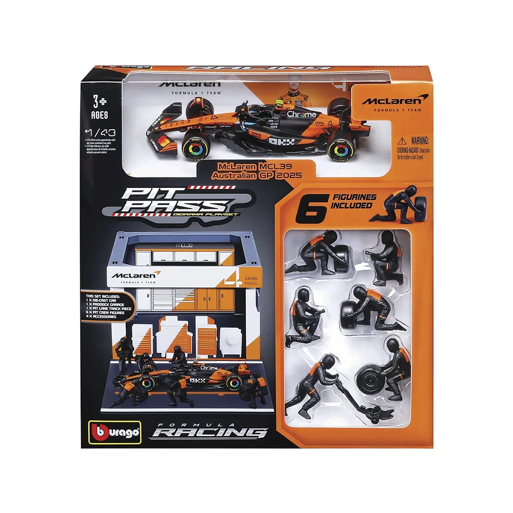 McLaren MCL39 2025 norris #4 Pit Pass, 1:43