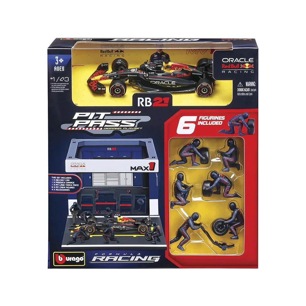 Red Bull F1 RB21 2025 verstappen #1 Pit Pass, 1:43