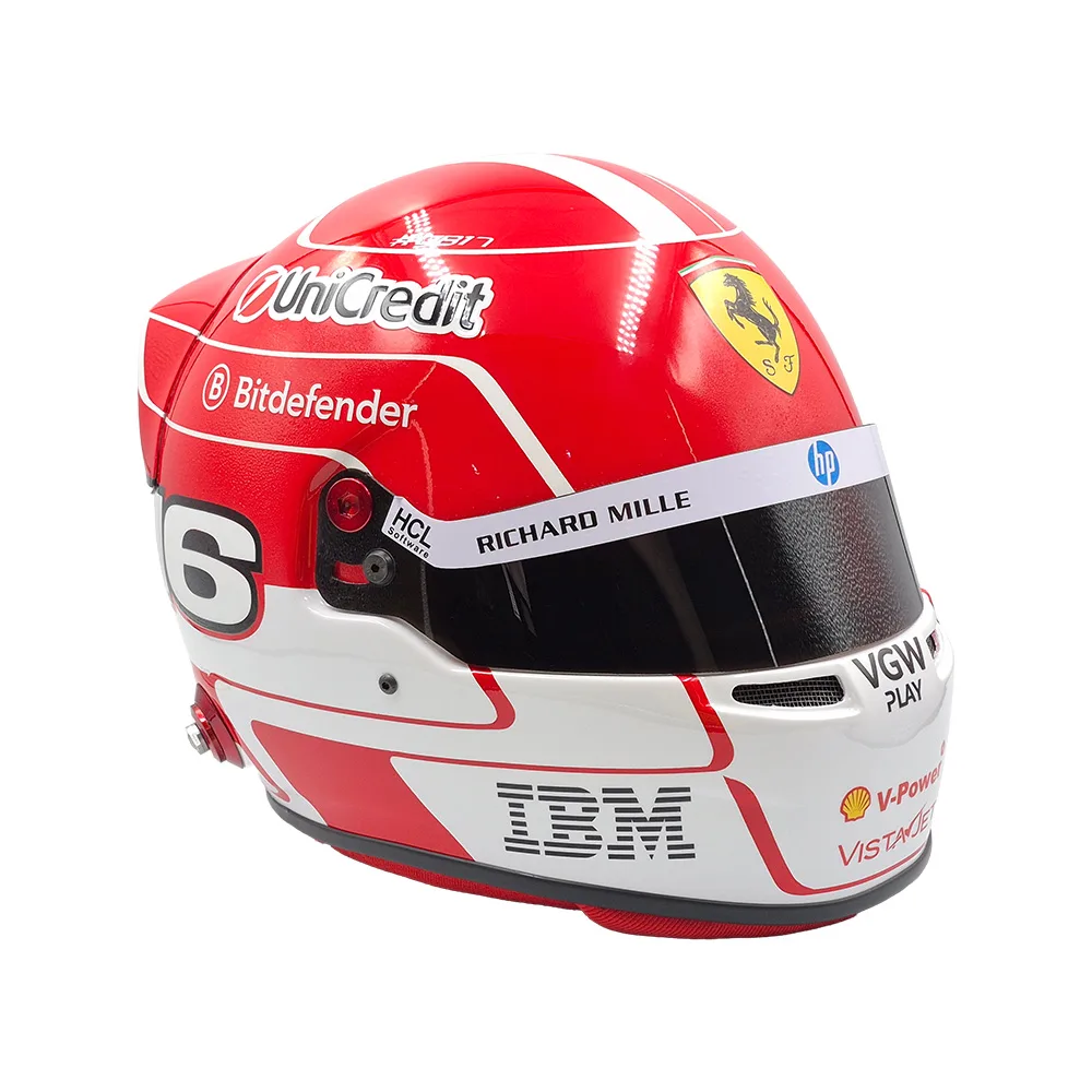 Charles Leclerc 2025 helmet + d/case, 1:1, Unisex