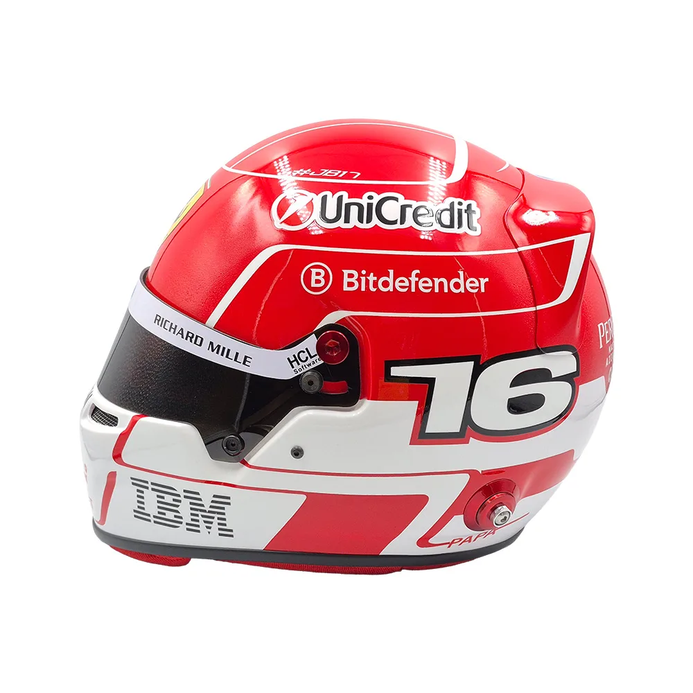 Charles Leclerc 2025 helmet + d/case, 1:1, Unisex