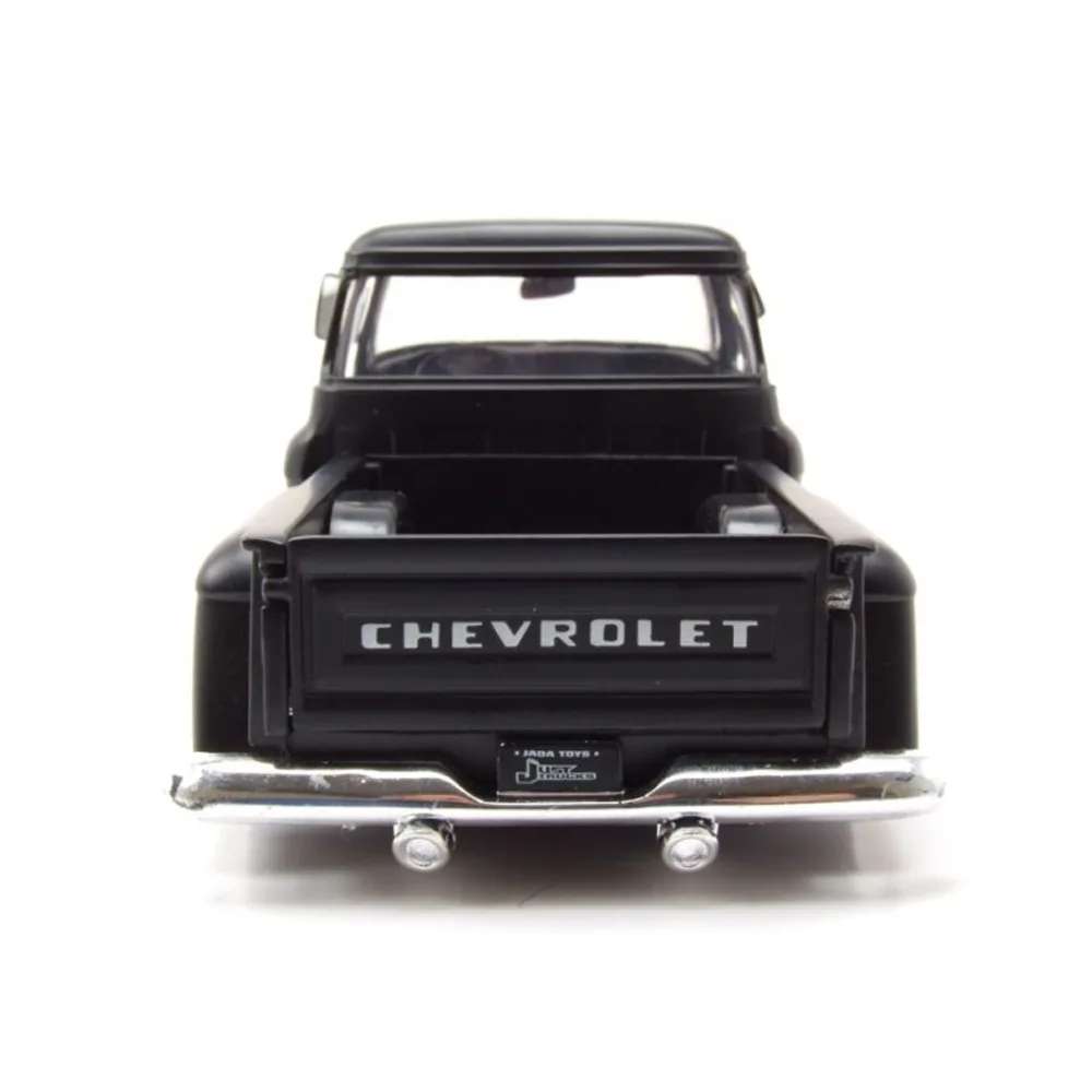 Chevrolet stepside truck blk/ yell flames, 1:24