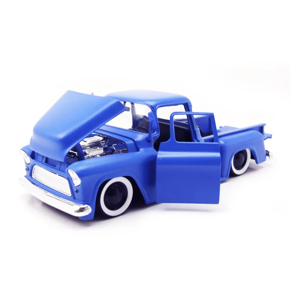 Chevrolet stepside pickup truck blue, 1:24