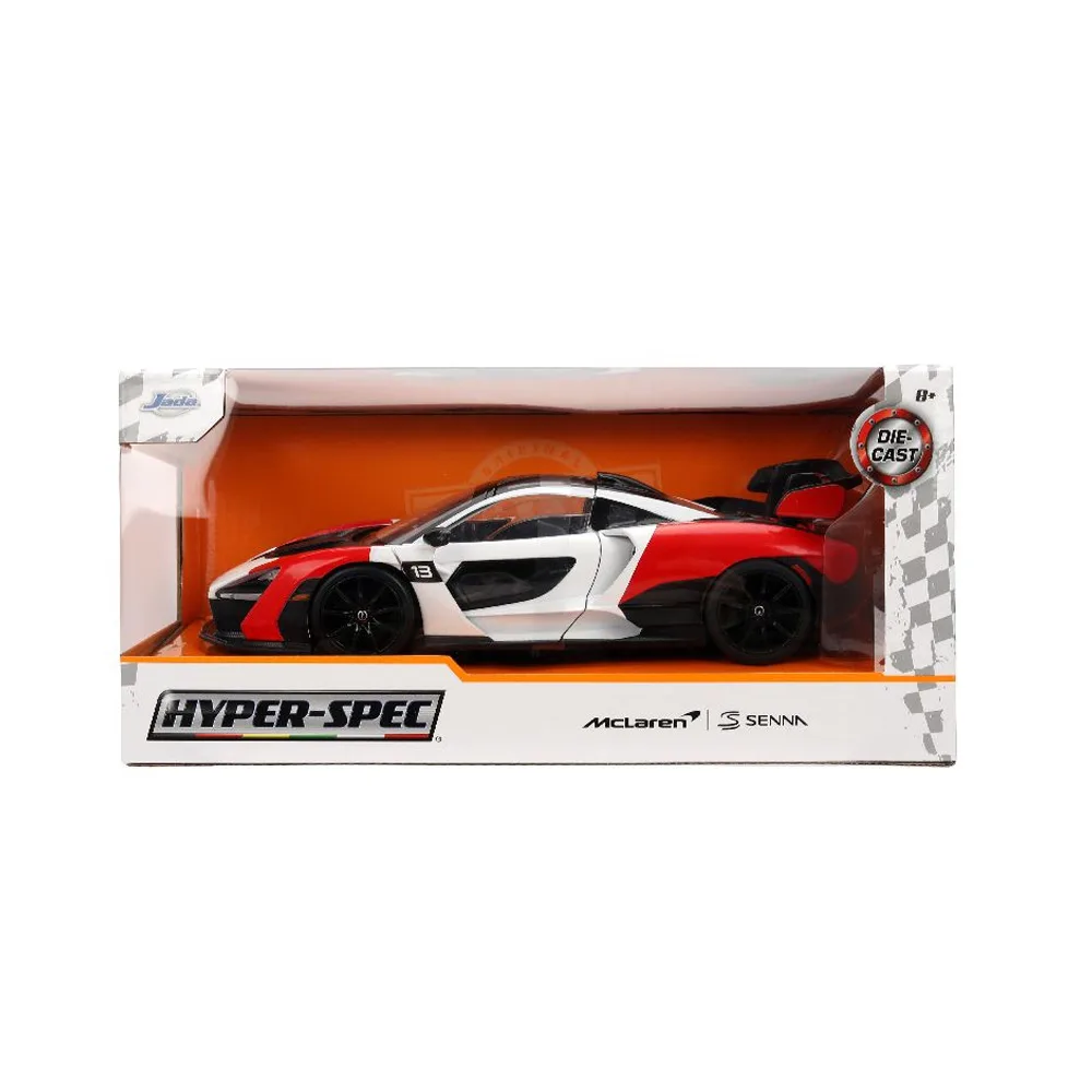 Mclaren senna red/white hyper-spec, 1:24