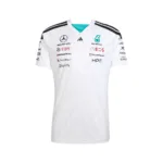 Mercedes f1 driver tee shirt 2026, white, Mens