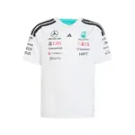 Mercedes f1 driver tee shirt 2026, white, Kids
