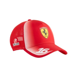 Ferrari f1 leclerc #16 trucker cap red, Adult