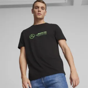 Mercedes logo tee puma black, Mens