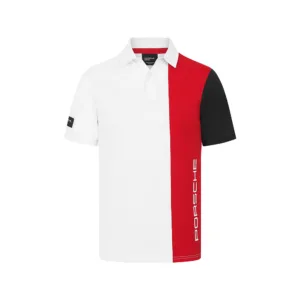Porsche motorsport stripe polo shirt white, Mens