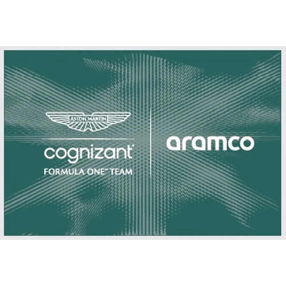 Aston martin team grandstand flag, green, Unisex