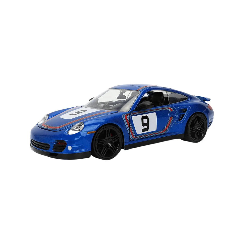 Porsche 911 turbon (997) #9 blue hyper spec, 1:24