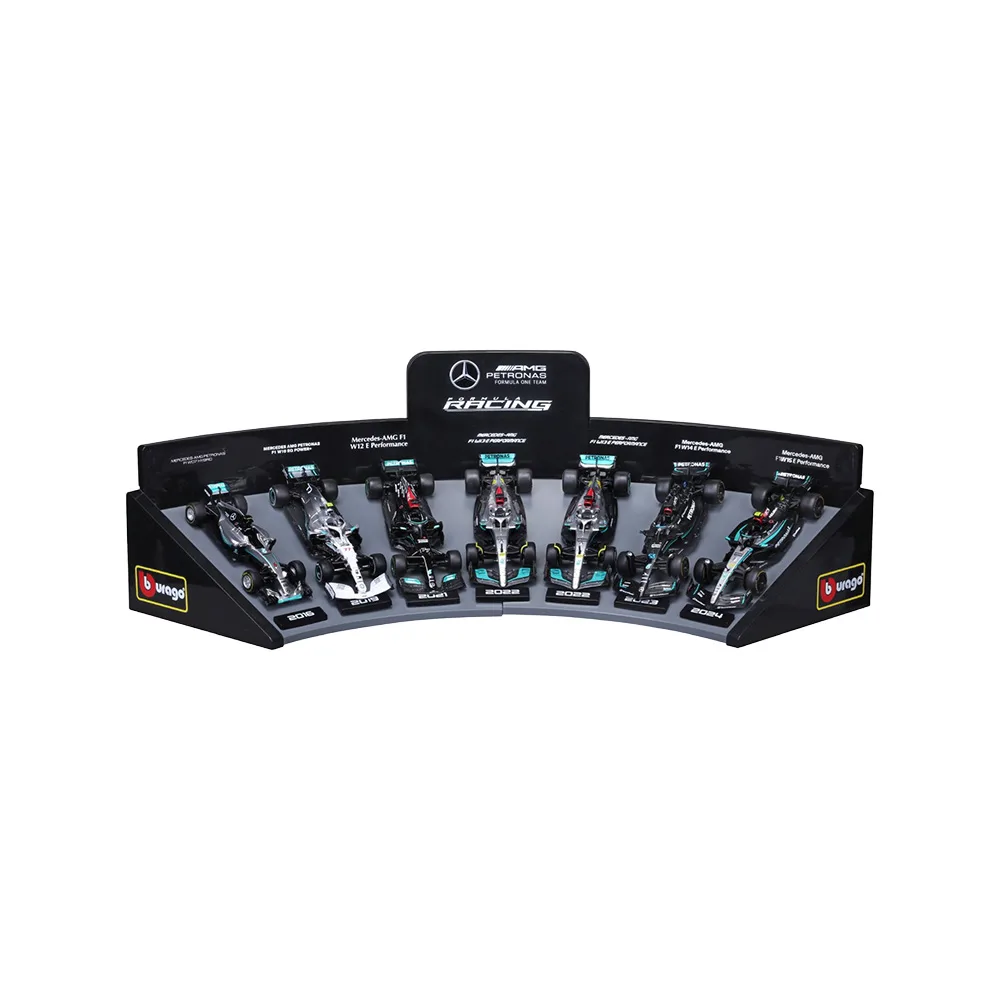 Mercedes F1 gift box set 7 cars 2026 release, 1:43