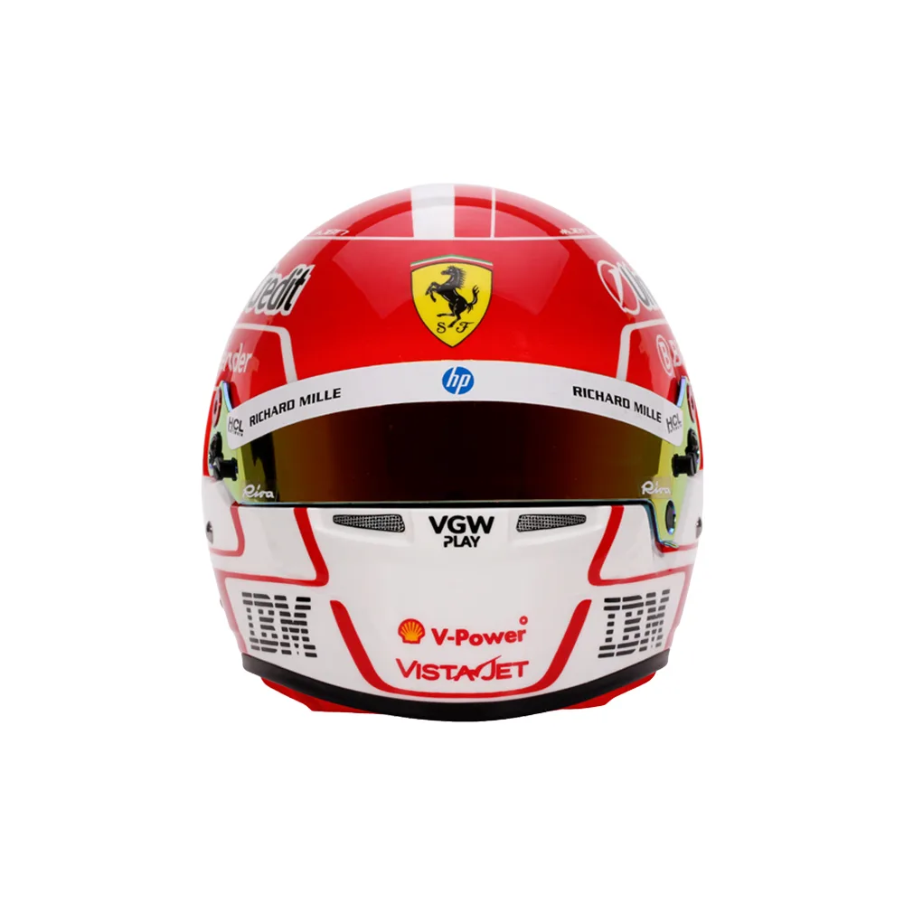 Charles leclerc #16, 2025 mini helmet 1:2 + d/case, Unisex